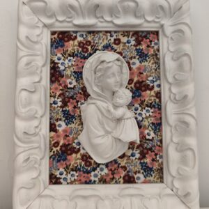 Cuadro artesanal de escayola Virgen María